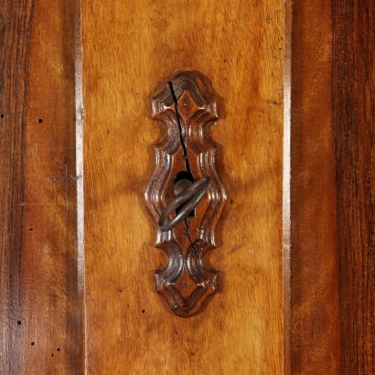 Double Body Cupboard Bookcase Walnut Italy 19th Century