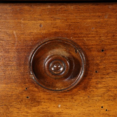 Double Body Cupboard Bookcase Walnut Italy 19th Century