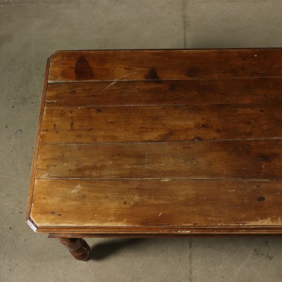 Large Wooden Table Cherry Wood Italy Mid 1800s