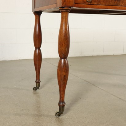 Walnut Writing Desk Manufactured in Italy First Half of 1800s