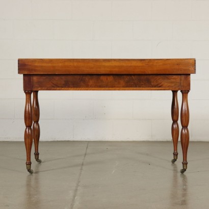 Walnut Writing Desk Manufactured in Italy First Half of 1800s