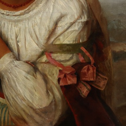 Portrait of Young Woman from the Lower Class Mid 1800s