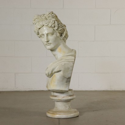 Marble Bust Apollo del Belvedere 20th Century