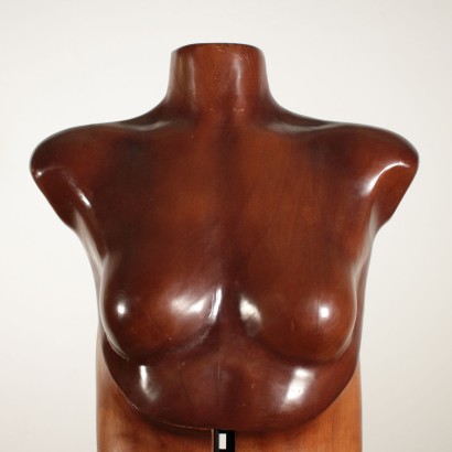 Pair of Cherry Wood Sculptures By Mario Del Fabbro 1982