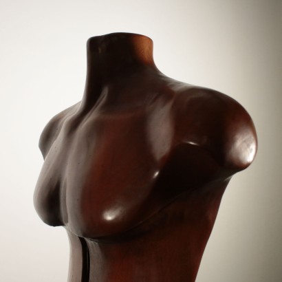 Pair of Cherry Wood Sculptures By Mario Del Fabbro 1982