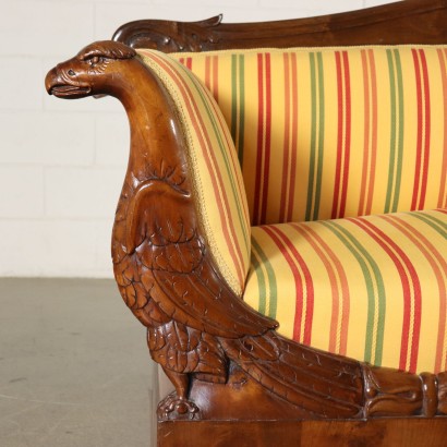 Walnut Restoration Sofa Italy First Half of 1800s