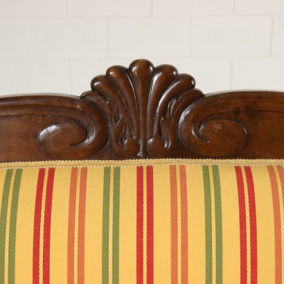 Walnut Restoration Sofa Italy First Half of 1800s