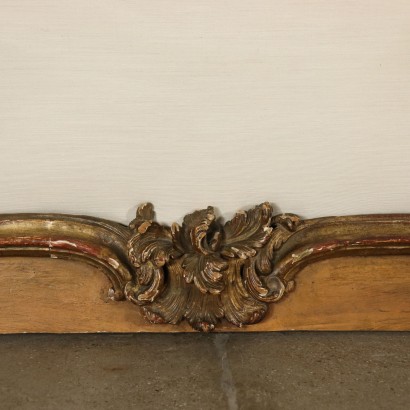 Richly Carved Headboard Italy First Half of 1900s