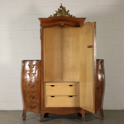 Antiquitäten, Kleiderschrank, Antiker Kleiderschrank, Antiker Kleiderschrank, Antiker italienischer Kleiderschrank, Antiker Kleiderschrank, neoklassizistischer Kleiderschrank, Kleiderschrank aus dem 19. Jahrhundert