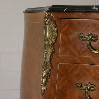 Armoire Placage d'Acajou Marbre Bronze Italie Première moitié '900