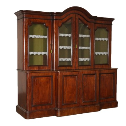 Mahogany Double Body Bookcase England Last Quarter of 1800s