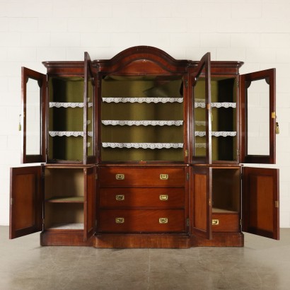 Mahogany Double Body Bookcase England Last Quarter of 1800s