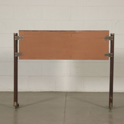 Console Table Rosewood Veneer Brass Vintage Italy 1960s