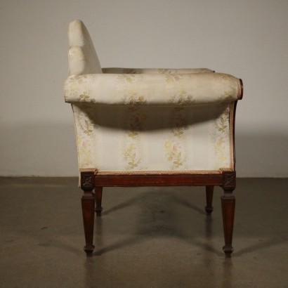 Fauteuil Merisier Sculptures Rembourré Italie Dernier quart '700