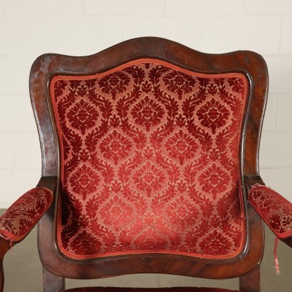 Important Fauteuil Baroque tardif Palissandre Italie Moitié '700