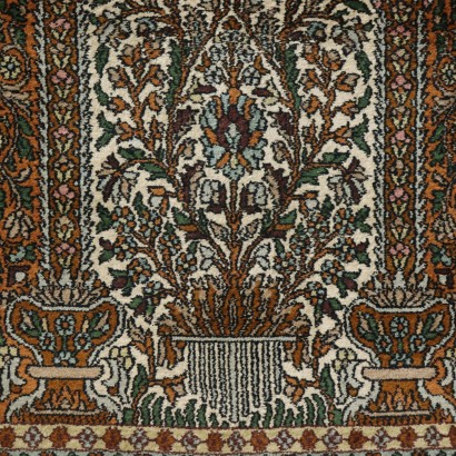 Kashmir Carpet India Wool Cotton Silk 1990s