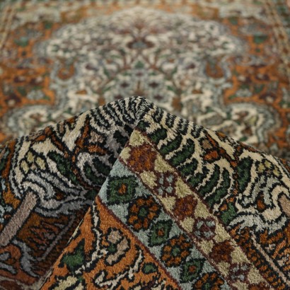 Kashmir Carpet India Wool Cotton Silk 1990s