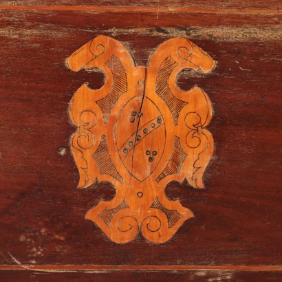 Storage Bench with Inlays Maple Walnut Italy 18th Century