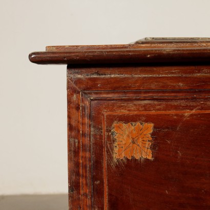 Storage Bench with Inlays Maple Walnut Italy 18th Century