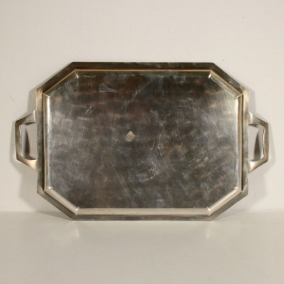 Silver Tray Irregular Shape Italy 20th Century