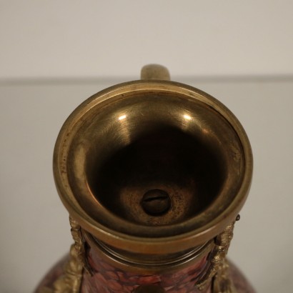 Paire de Vases Napoléon III Marbre Bronze doré '800