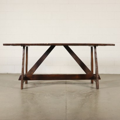 Antique Walnut Refectory Table Italy 18th - 20th Century