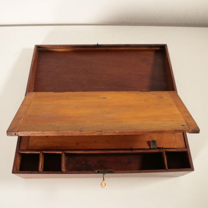 Antique Mahogany Travel Desk England 19th Century