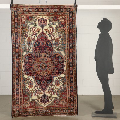 Wool and Cotton Kirman Laver Carpet Iran 1920s-1930s