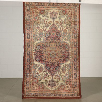 Tapis Kirman Laver Coton Laine Fabrication manuelle Iran Années 20-30