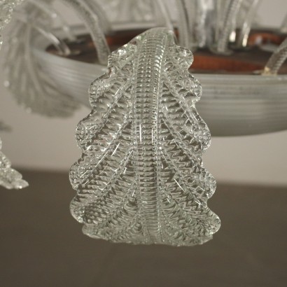 Lustre Murano Verre traité Italie Première moitié '900