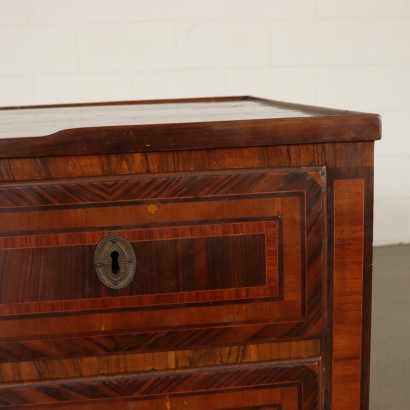 Bureau Néo Classical Bois de Rose Olivier Italie Dernier quart '700