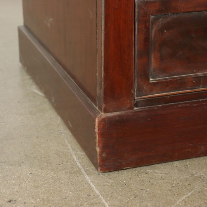 Antique English Pedestal Desk Mahogany 19th Century