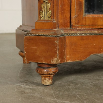 Small Glass Cabinet Marble Top Italy Last Quarter of 1800s