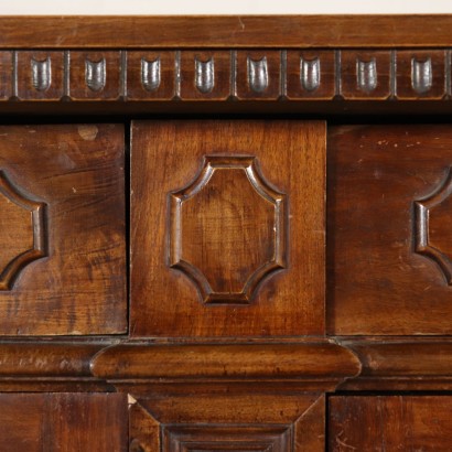 Revival Walnut Cupboard Italy First Half of 1900s