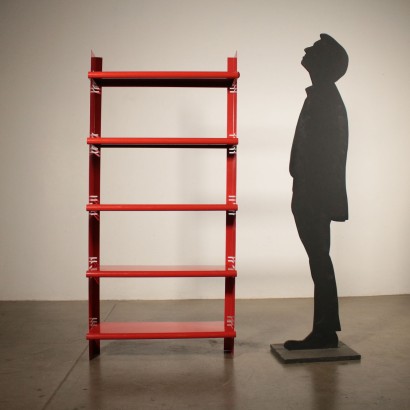 Bibliothèque au mur Métal laqué Fabriqué en Italie Années 70