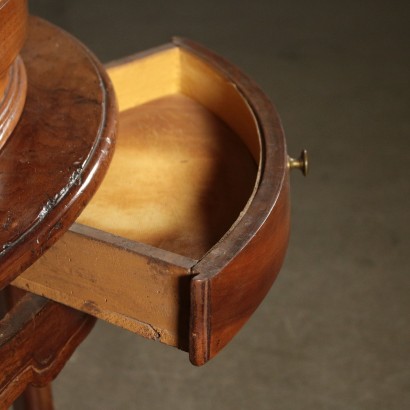 Walnut Corner Cabinet from Piedmont Italy 18th Century