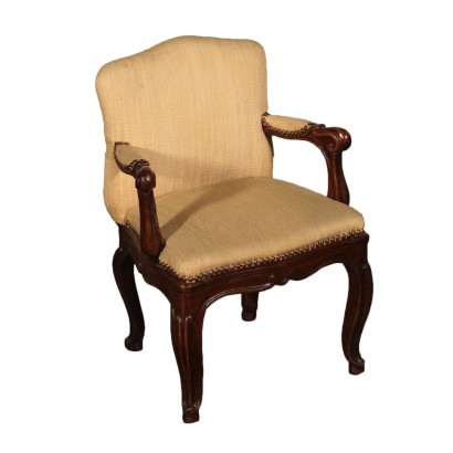 Petit Fauteuil pour Poupées Noyer Italie Moitié '700