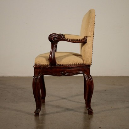 Petit Fauteuil pour Poupées Noyer Italie Moitié '700