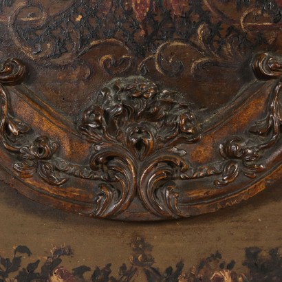 Tür Lackiertes Holz mit Spiegel Italien 18. Jahrhundert