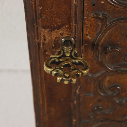 Lacquered Wood Door Decorated Mirror Italy 18th Century