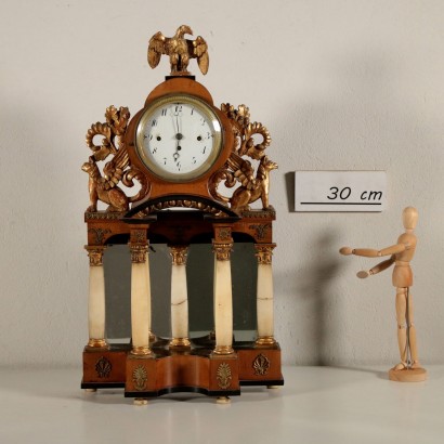 antigüedades, reloj, reloj antigüedades, reloj antiguo, reloj antiguo italiano, reloj antiguo, reloj neoclásico, reloj del siglo XIX, reloj de péndulo, reloj de pared, reloj de mesa Tempietto