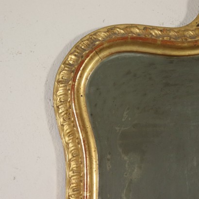 Miroir Entierement doré Fabriqué en Italie Première moitié '900