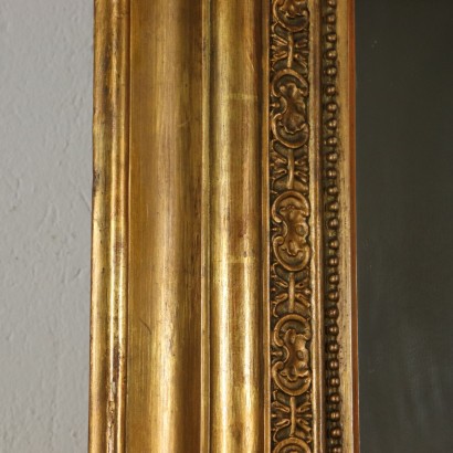 Grand Miroir Sculpté Bois doré Italie Moitié '800