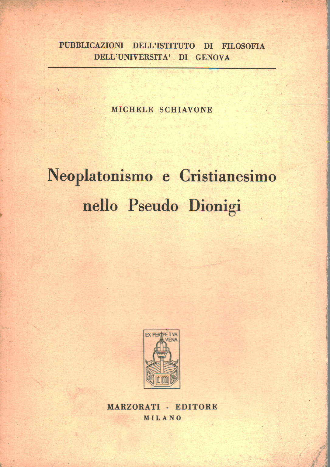 Neoplatonismo e Cristianesimo nello Pseudo Dionigi, s.a.