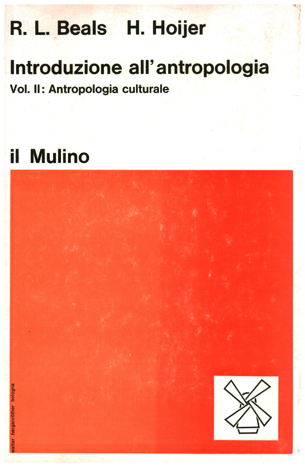 Introduction à l'anthropologie (vol. 2),.un.