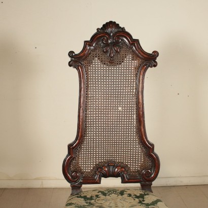 Elegant Chaise Noyer Angleterre Deuxième moitié '700