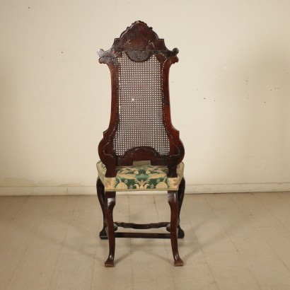 Elegant Chaise Noyer Angleterre Deuxième moitié '700