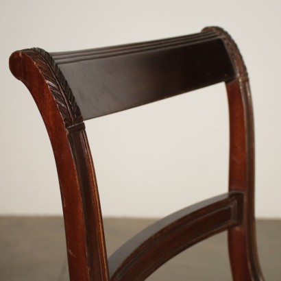 Set of Four Chairs Mahogany England Late 19th Century