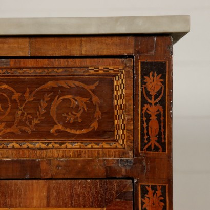 Neoclassical Chest of Drawers Marble Top Italy 18th Century