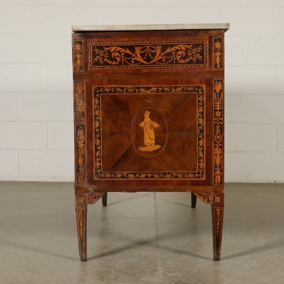 Neoclassical Chest of Drawers Marble Top Italy 18th Century